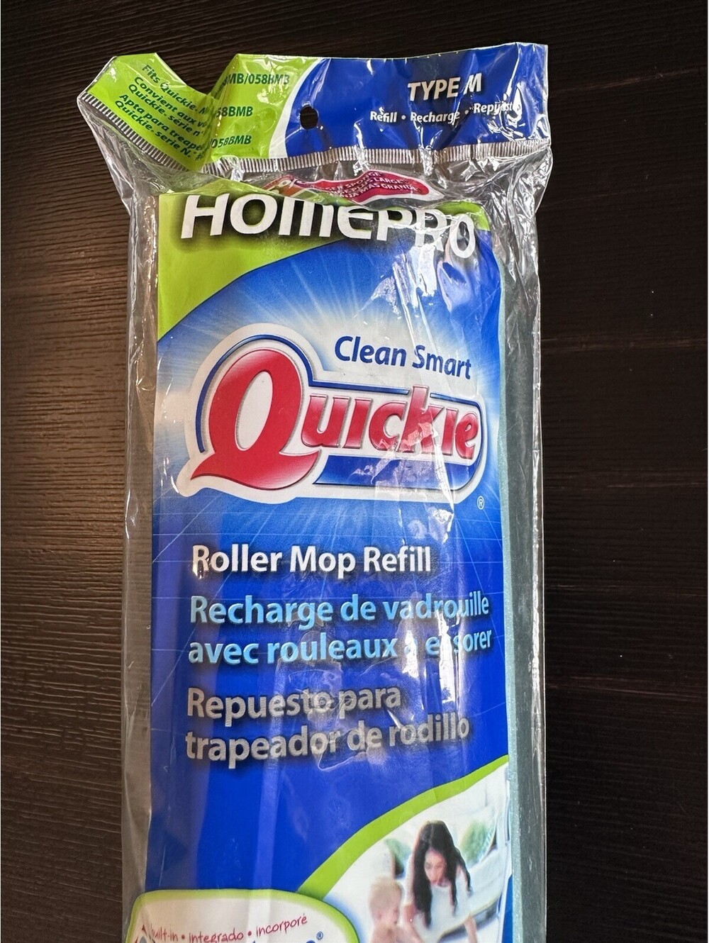 HomePro Clean Smart Quickie Roller Mop Refill - #0582MB Type M Brand New